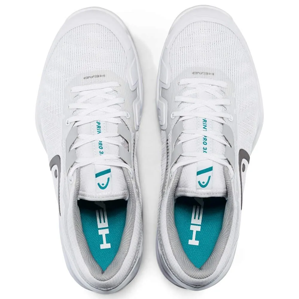 HEAD Sprint Pro 3.0 Womens Grass Court Tennis Shoes - White / Grey