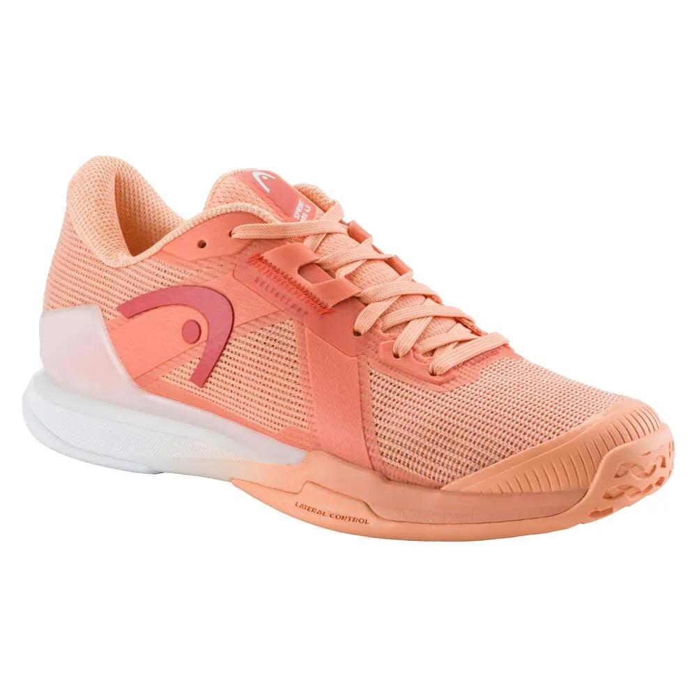 HEAD Sprint Pro Womens Tennis Shoes - Coral / White