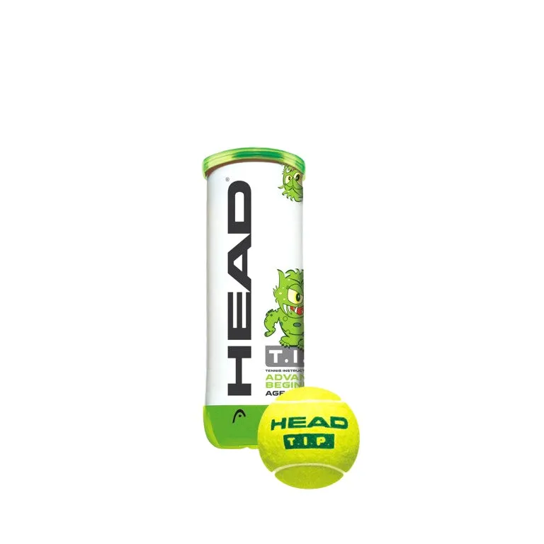 Head T.I.P Green 3 Tennis Balls (3 Cans Bundle)