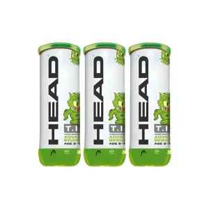Head T.I.P Green 3 Tennis Balls (3 Cans Bundle)