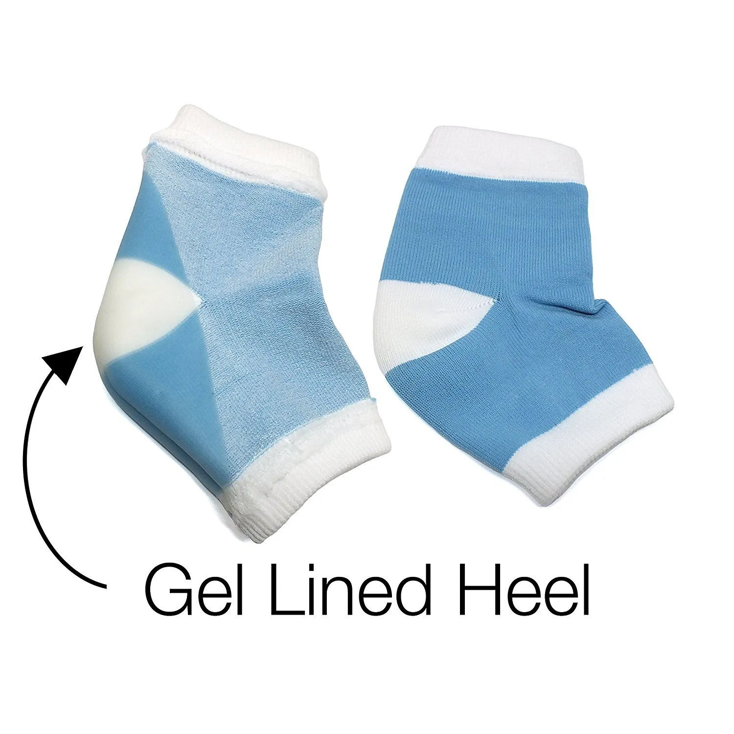 Heel Moisturizing Gel Socks Foot Massage Sleeves Deluxe Comfort Spa