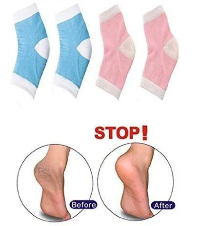 Heel Moisturizing Gel Socks Foot Massage Sleeves Deluxe Comfort Spa