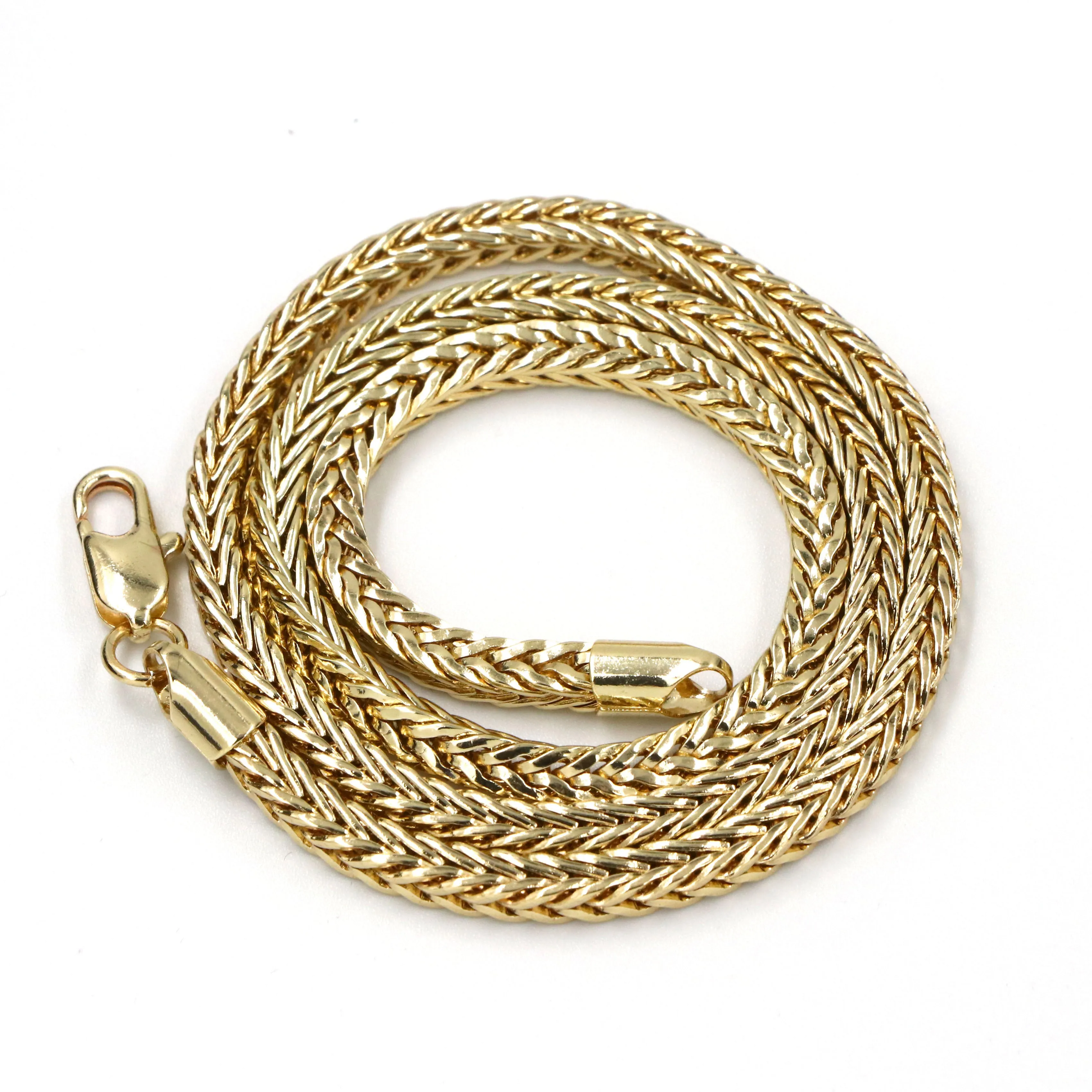 Hip Hop 3D Pyramid Ankh Pendant W/ Franco Chain / Tennis Choker Chain.