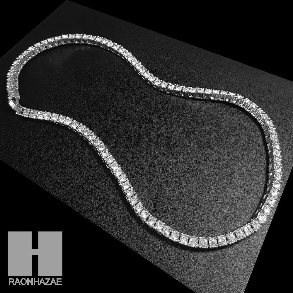 Hip Hop Quavo Small Cross Miami Cuban Choker Tennis Chain Necklace L15