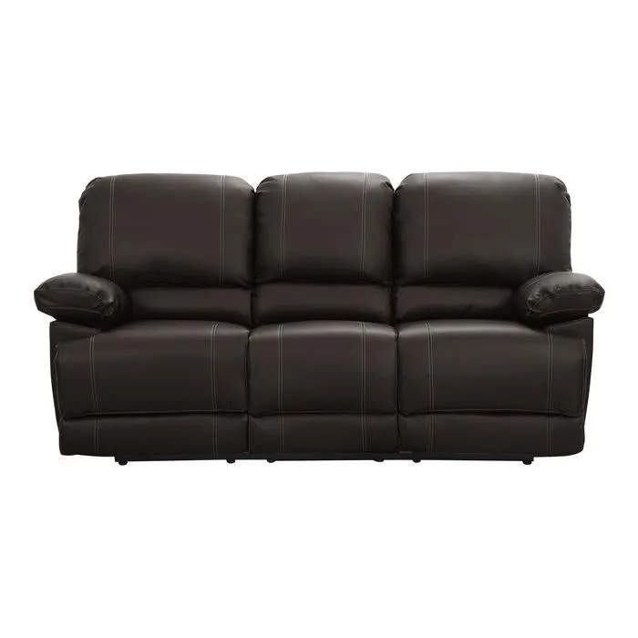 Homelegance Furniture Cassville Double Reclining Sofa in Dark Brown 8403-3