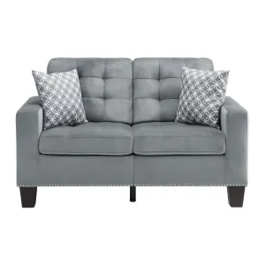 Homelegance Furniture Lantana Loveseat in Gray 9957GY-2