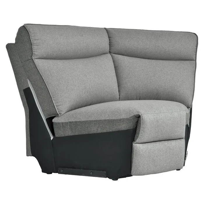Homelegance Furniture Maroni Corner Seat in Dark Gray/Light Gray 8259-CR
