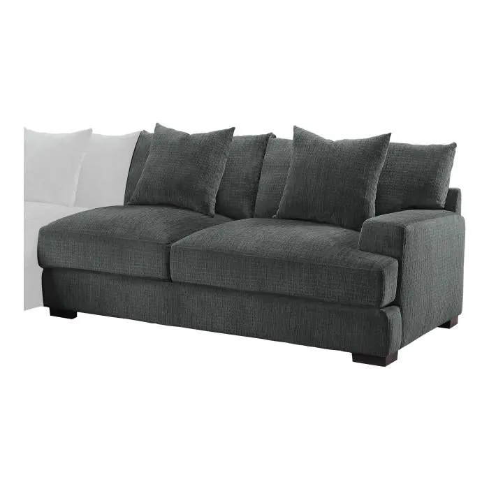 Homelegance Furniture Worchester Right Side 2-Seater in Gray 9857DG-2R