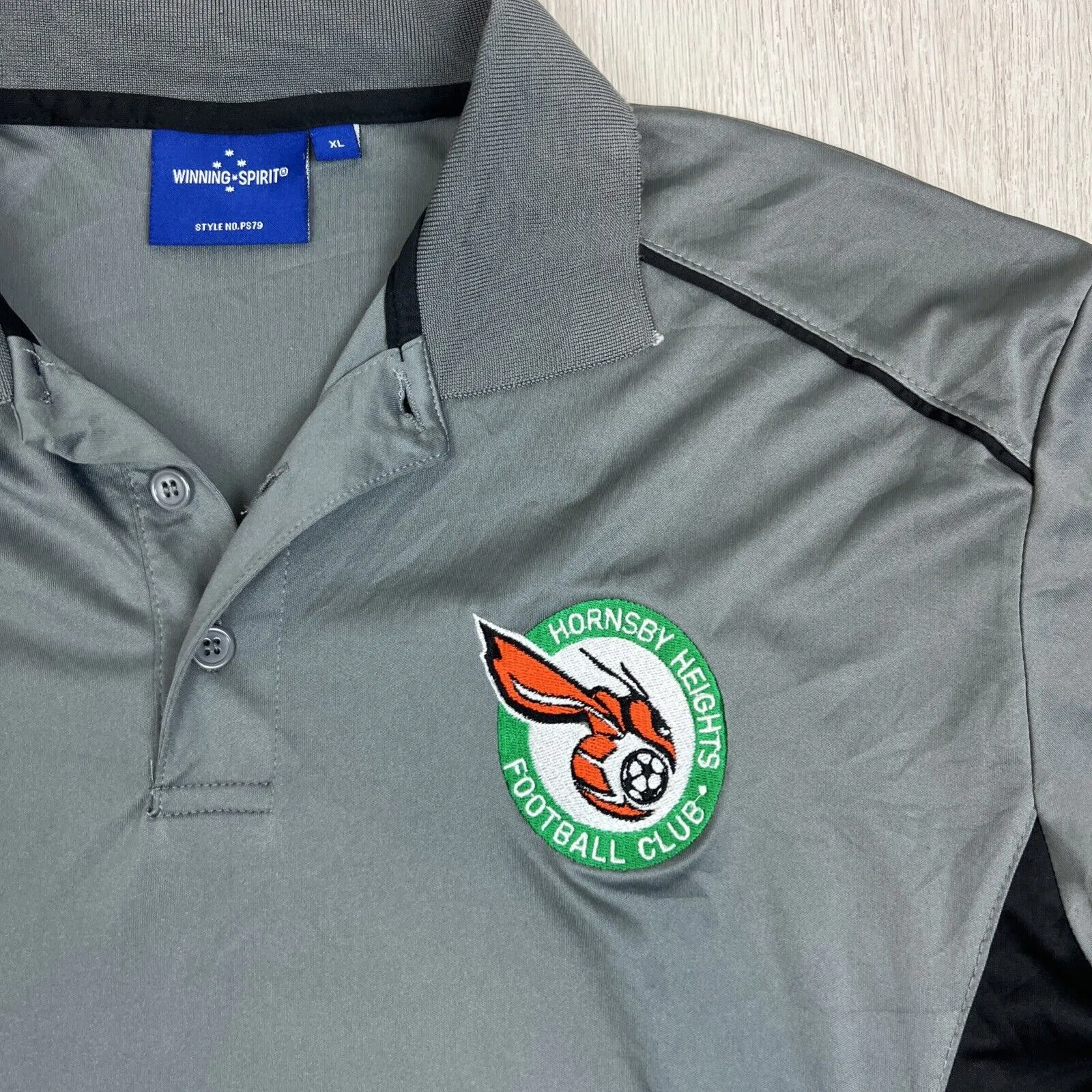 Hornsby Heights Football Club HHFC Mens Soccer Polo Shirt Size XL