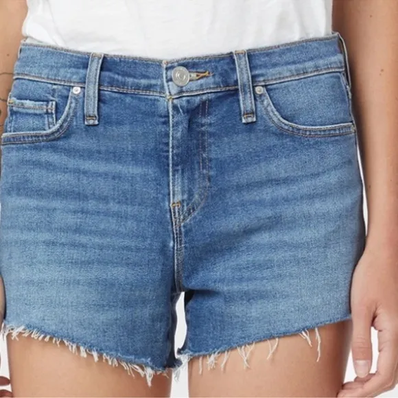 Hudson Jeans Gemma Mid Rise Cut Off Jean Short, Habitual, 24