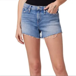 Hudson Jeans Gemma Mid Rise Cut Off Jean Short, Habitual, 24