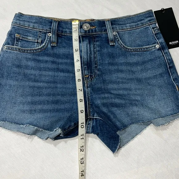 Hudson Jeans Gemma Mid Rise Cut Off Jean Short, Habitual, 24