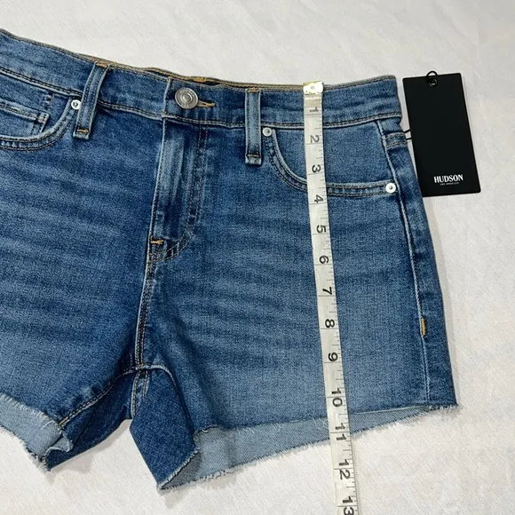 Hudson Jeans Gemma Mid Rise Cut Off Jean Short, Habitual, 24