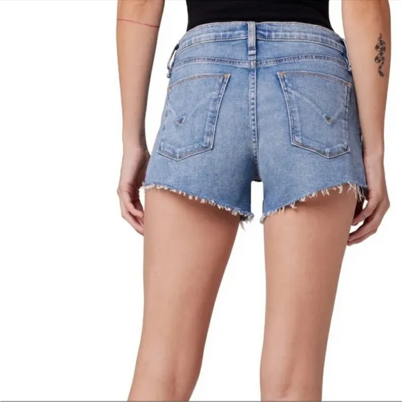 Hudson Jeans Gemma Mid Rise Cut Off Jean Short, Habitual, 24