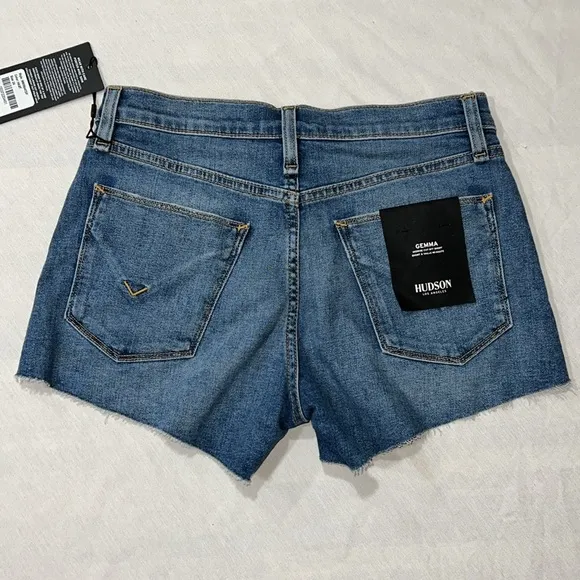 Hudson Jeans Gemma Mid Rise Cut Off Jean Short, Habitual, 24