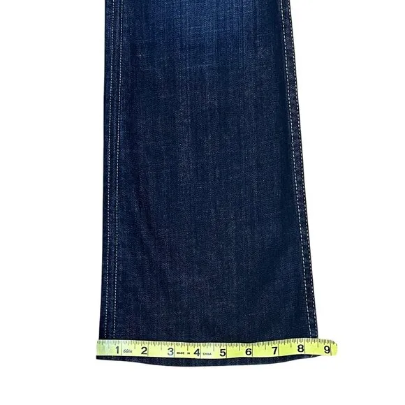 Hudson Signature Jeans Women Petite Size 27 Boot Cut Mid Rise Stretch Blue