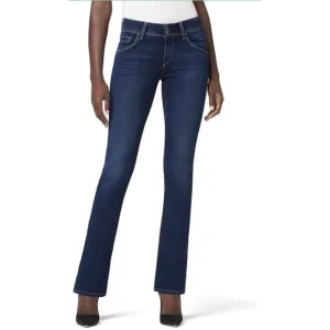 Hudson Signature Jeans Women Petite Size 27 Boot Cut Mid Rise Stretch Blue