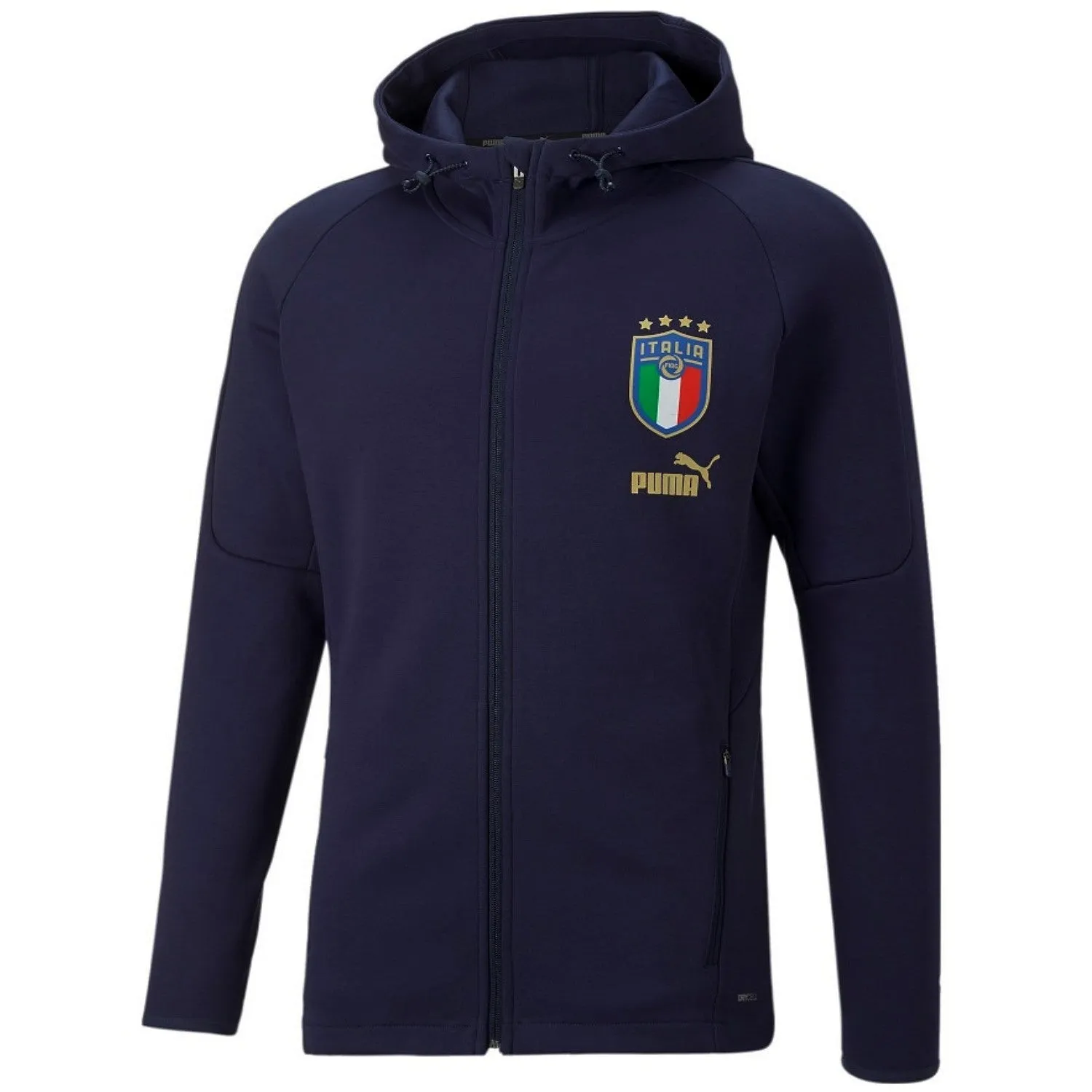 Italy navy Casual presentation Soccer jacket 2022/23 - Puma