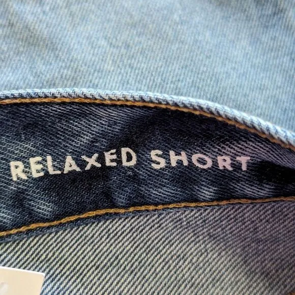 J. Crew Cut Off Denim Jean Shorts Relaxed Mid Rise NWT #BF378 Sz 27 Summer