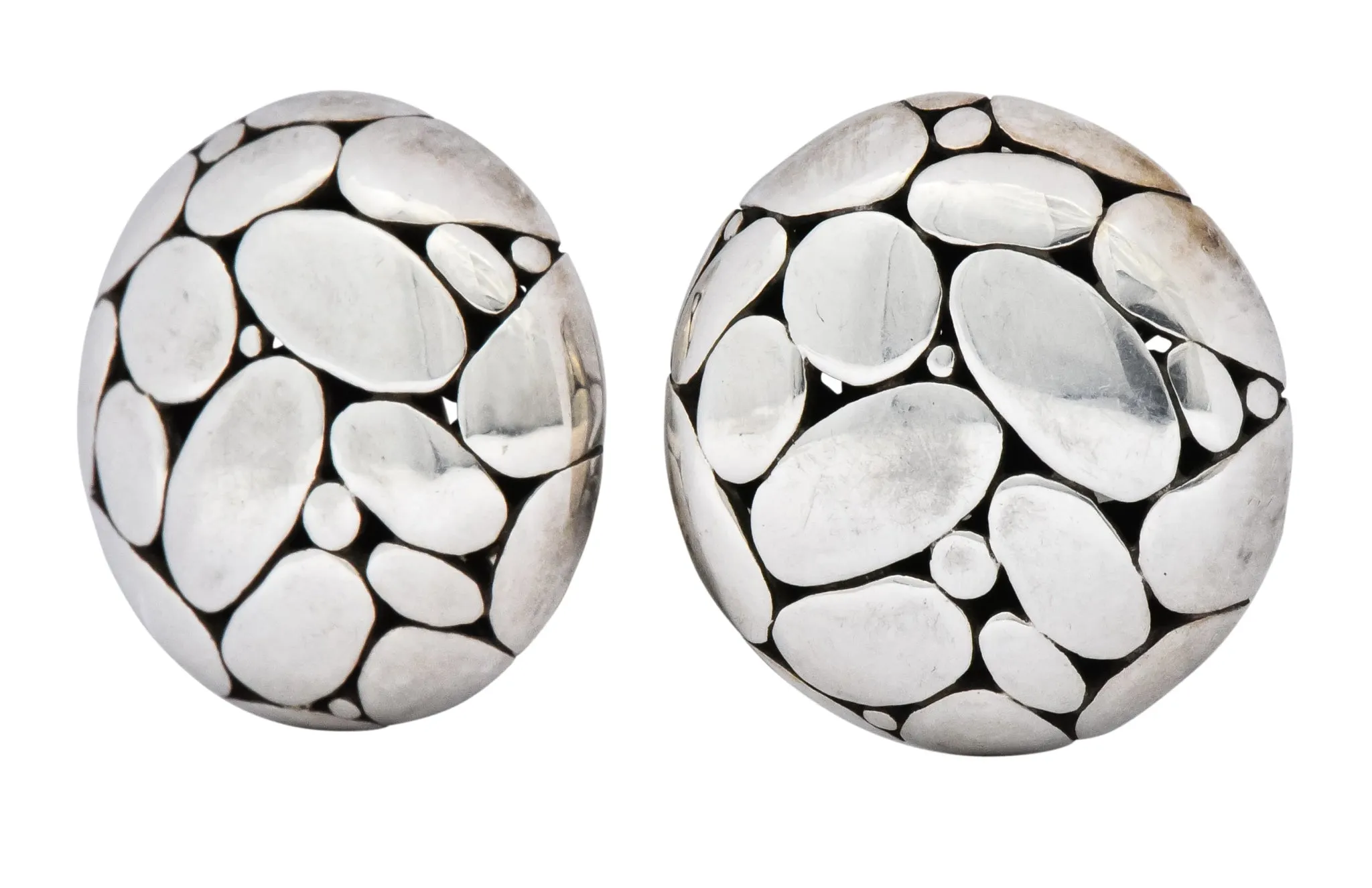 John Hardy Vintage Sterling Silver Dot Earrings