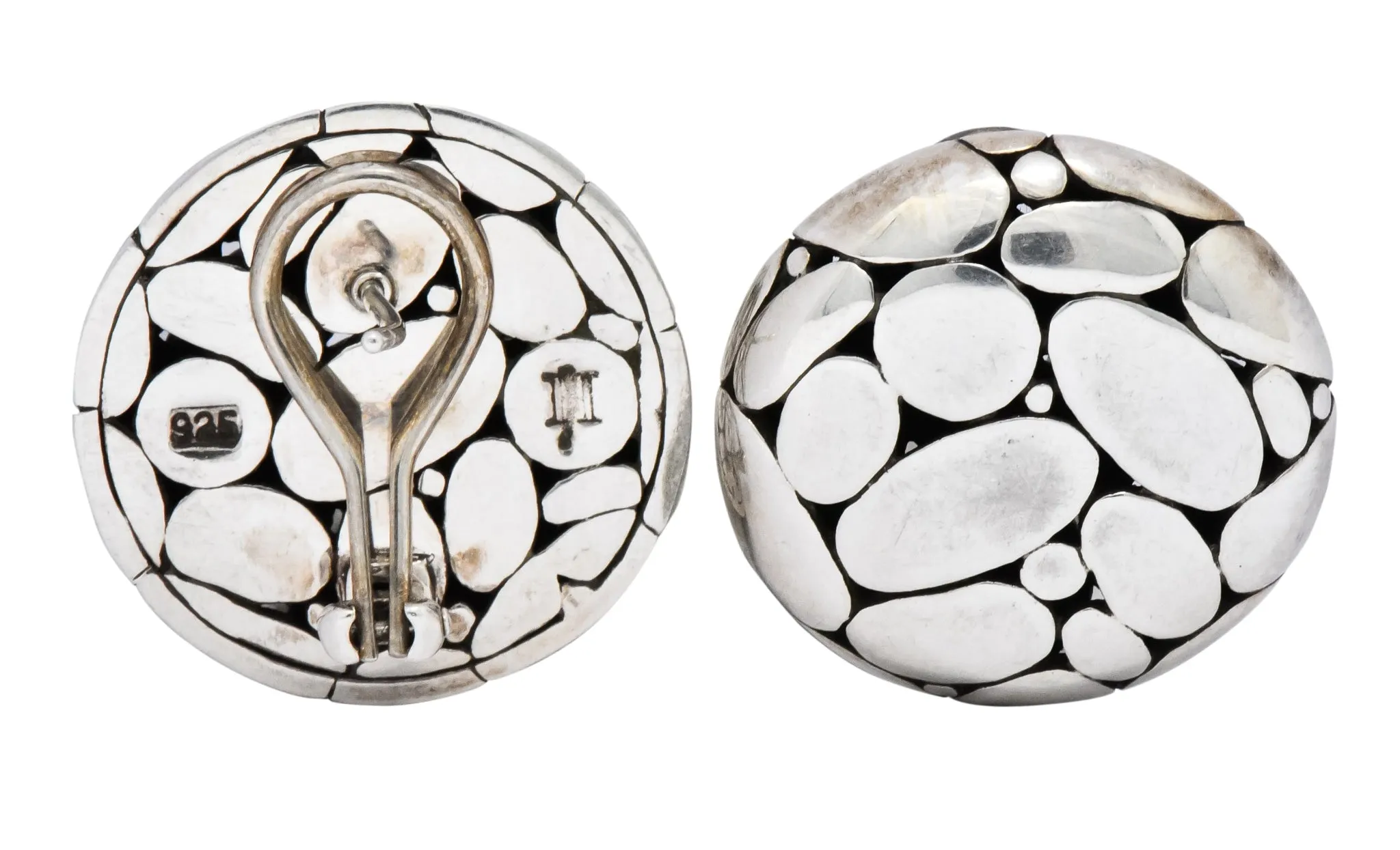 John Hardy Vintage Sterling Silver Dot Earrings