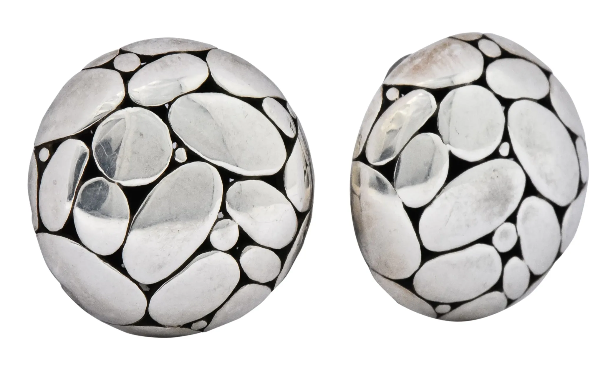 John Hardy Vintage Sterling Silver Dot Earrings