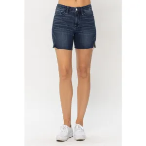 Judy Blue Mid Length Cut Off Shorts