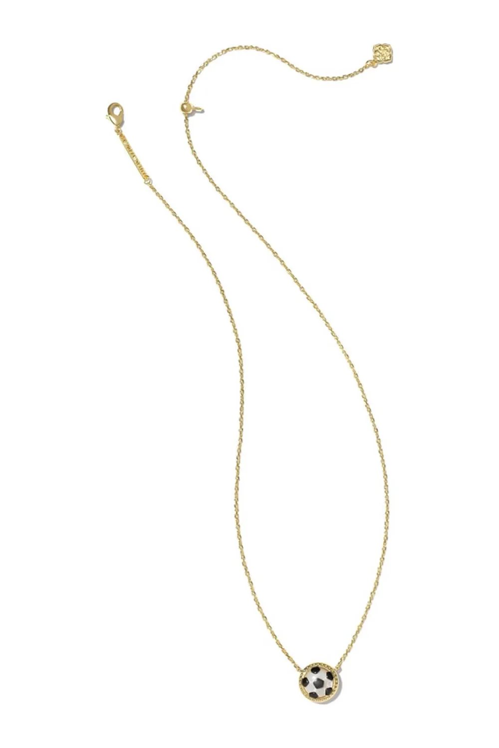 Kendra Scott Soccer Short Pendant Necklace in Gold | N00560GLD-IVORYMOP