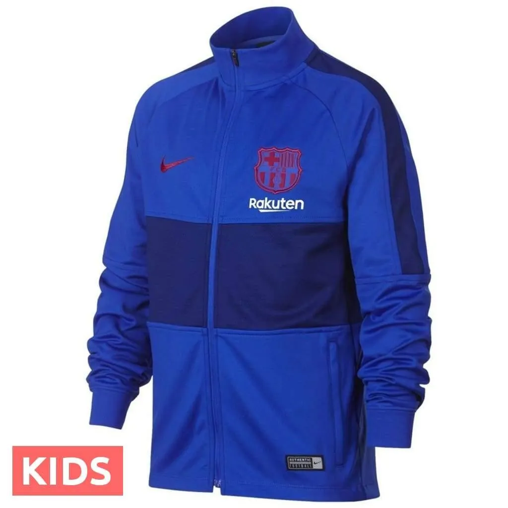 Kids - FC Barcelona blue training presentation Soccer tracksuit 2019/2020 - Nike