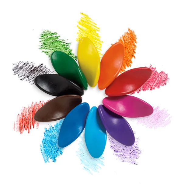 Left Right Ergonomic Crayons