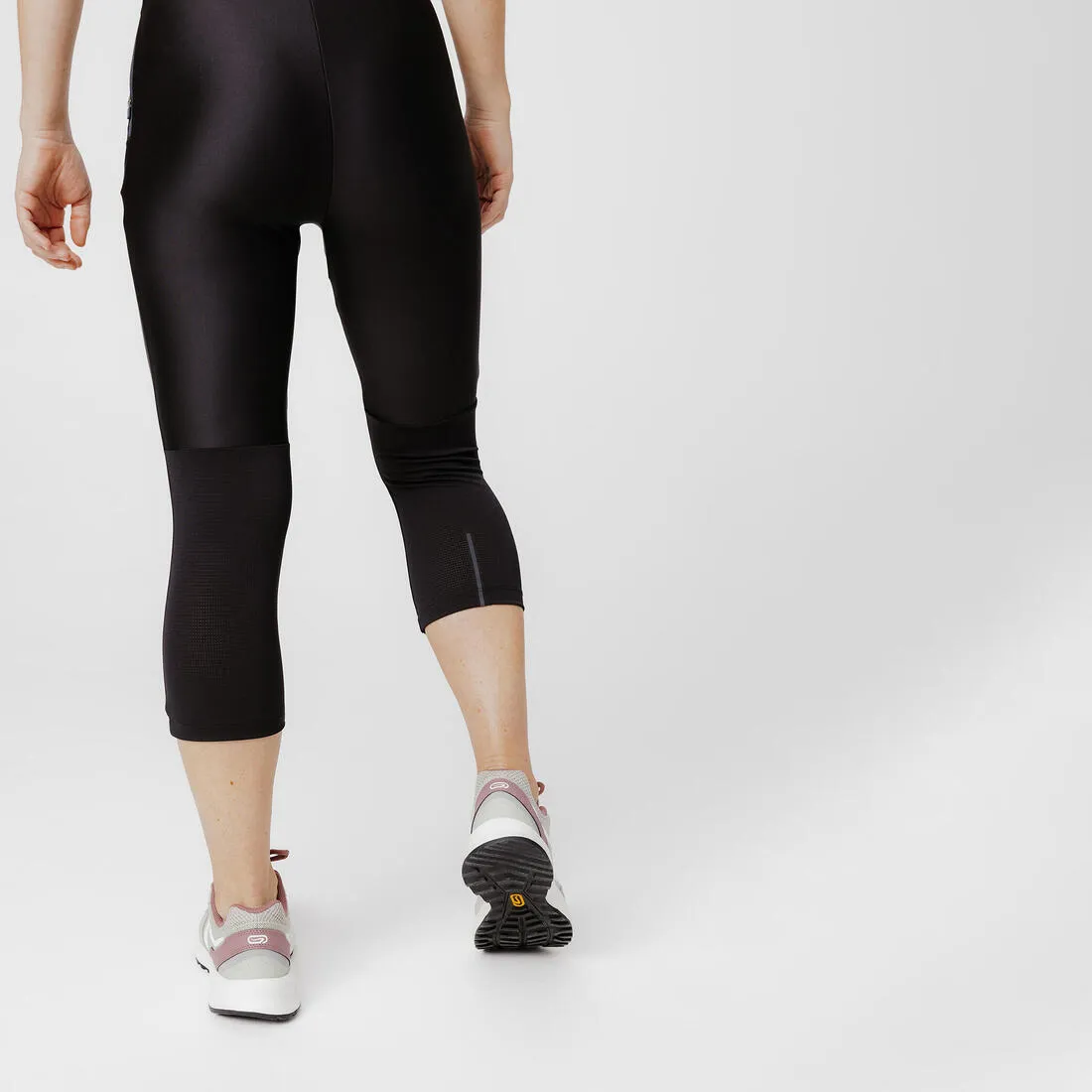 Legging court running respirant femme - kiprun run 500 dry