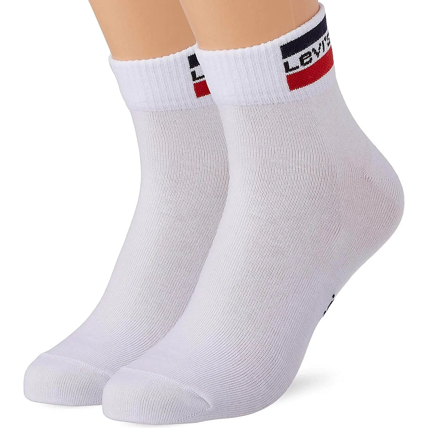 Levis Mid Cut Sprtwr Logo 2P White