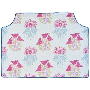 Lilly Fuchsia with Teal Pipe Headboard