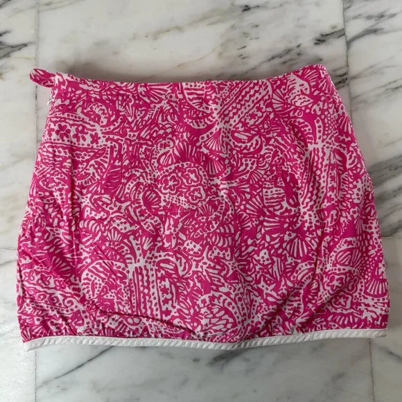 Lilly Pulitzer Tennis/Golf Skort in Pink &amp; White,‎ Size 00