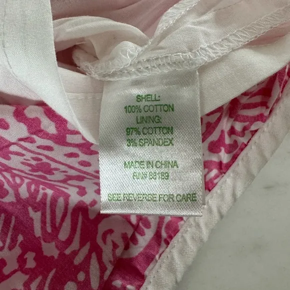 Lilly Pulitzer Tennis/Golf Skort in Pink &amp; White,‎ Size 00