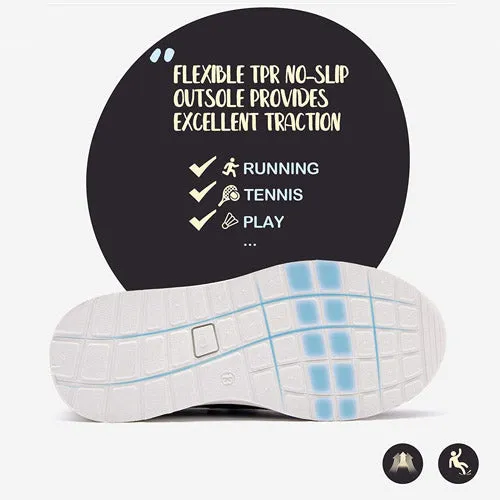 Little Kid Running/Walking Tennis Shoes Blue Black- KOMFORME