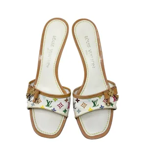 Louis Vuitton Multicolor Monogram Kitten Heels