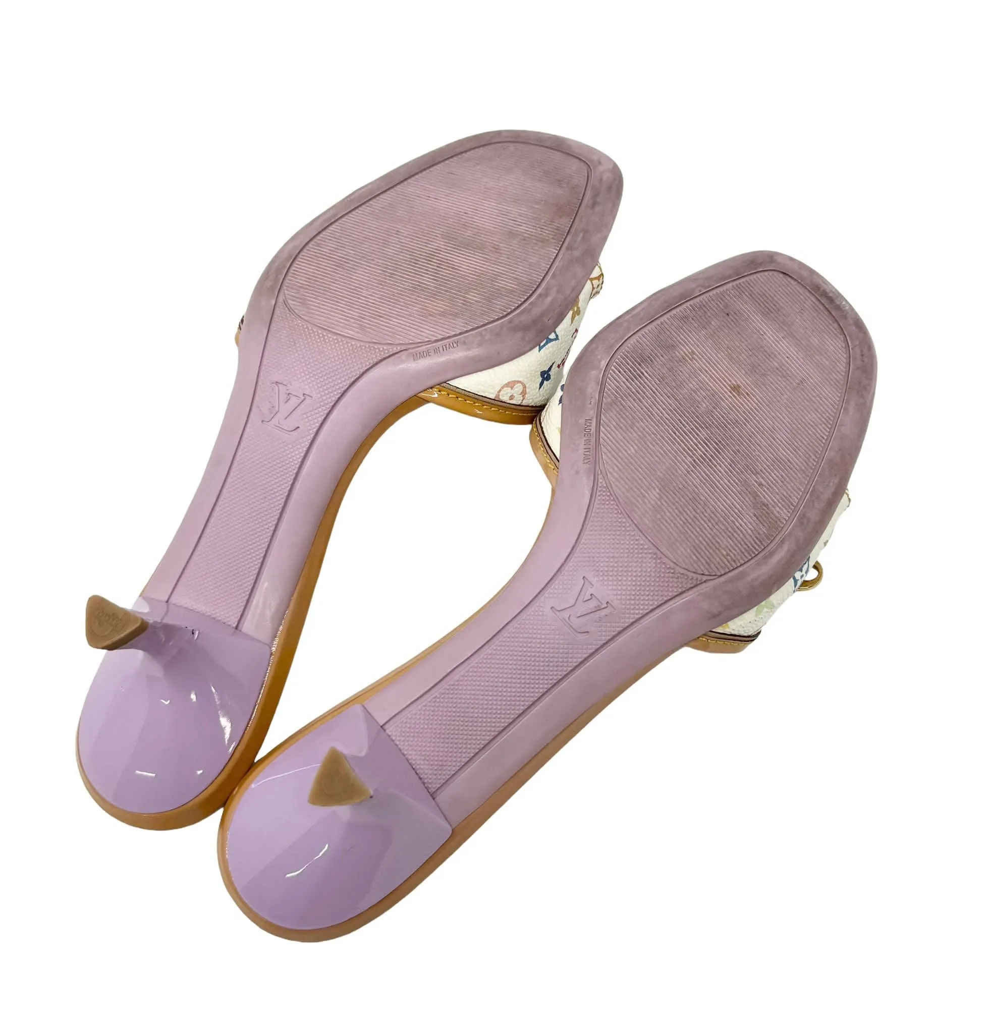 Louis Vuitton Multicolor Monogram Kitten Heels