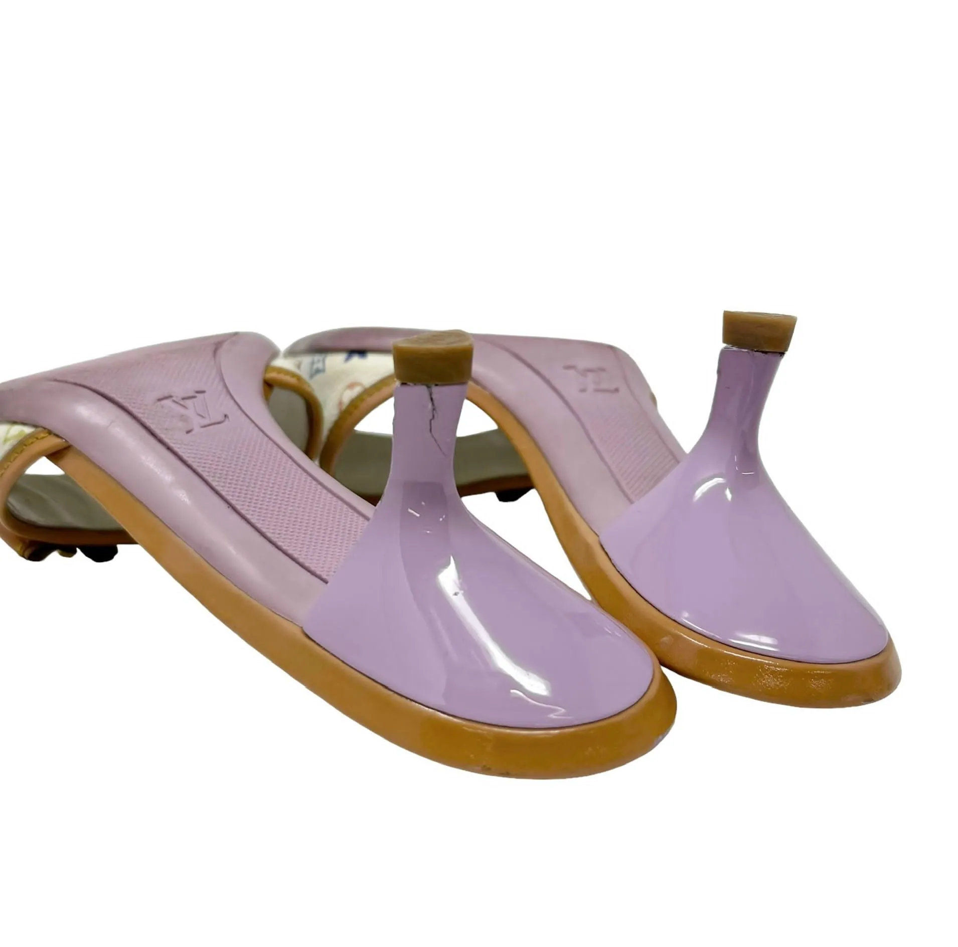 Louis Vuitton Multicolor Monogram Kitten Heels