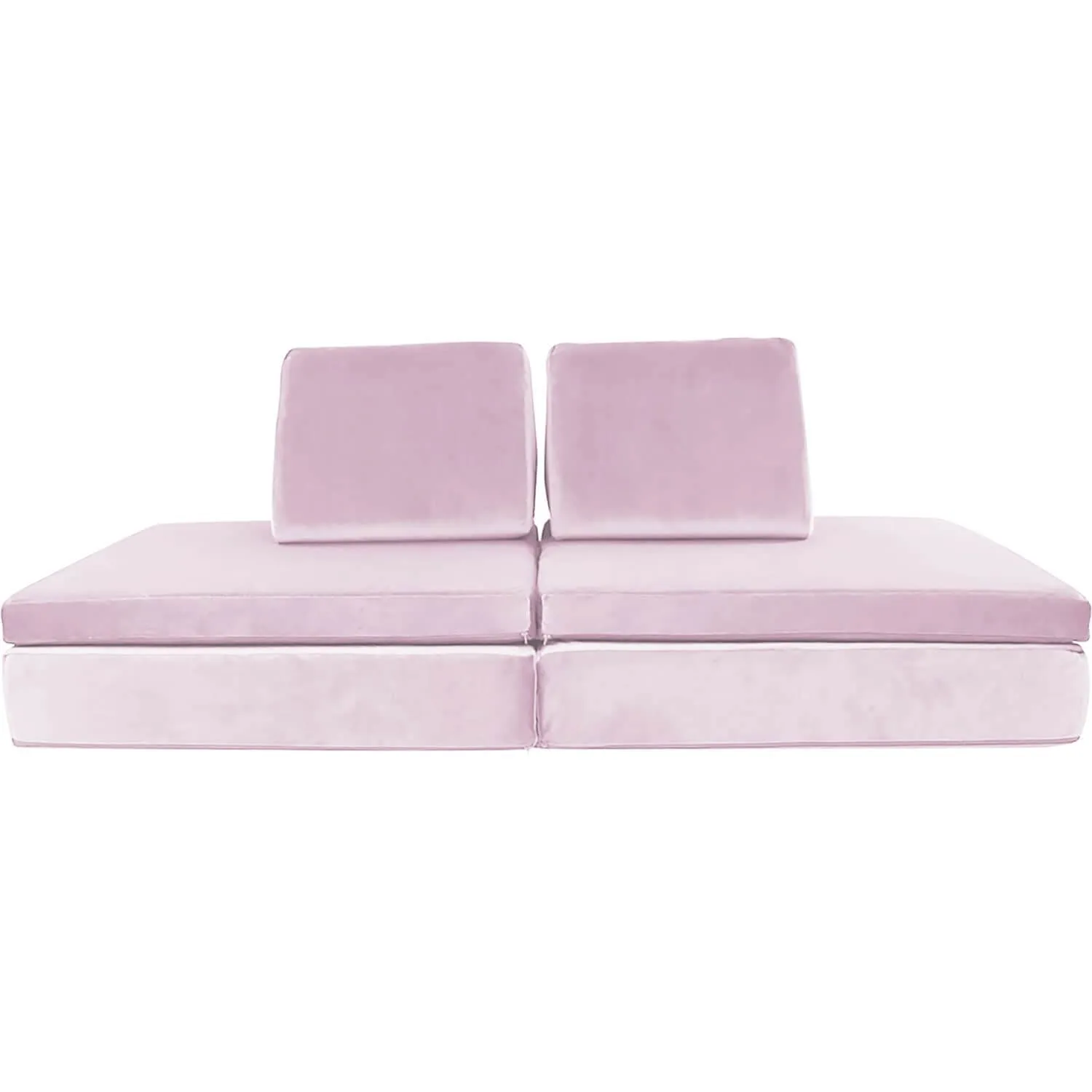 Lounger Kids lay Couch with 2 Foldable Base Cushions and Triangular