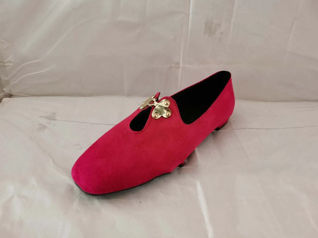 Low-cut Square Headgear Foot Mid-mouth Women's Shoes