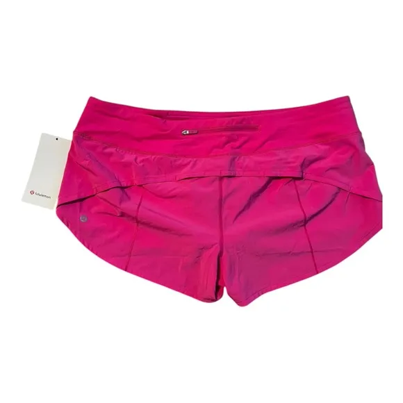 Lululemon Speed Up LR Low Rise Short 2.5&quot; Lined SNCP Sonic Pink Size 14 NWT