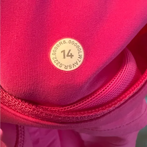 Lululemon Speed Up LR Low Rise Short 2.5&quot; Lined SNCP Sonic Pink Size 14 NWT