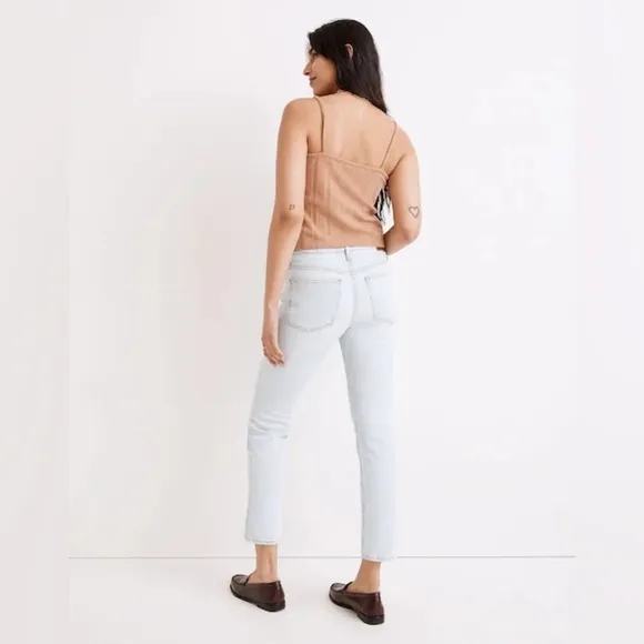 Madewell The Mid Rise Perfect Vintage Jean in Fitzgerald Wash 32 Plus Size NWT