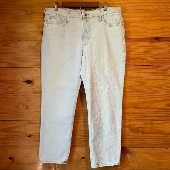 Madewell The Mid Rise Perfect Vintage Jean in Fitzgerald Wash 32 Plus Size NWT