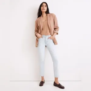 Madewell The Mid Rise Perfect Vintage Jean in Fitzgerald Wash 32 Plus Size NWT