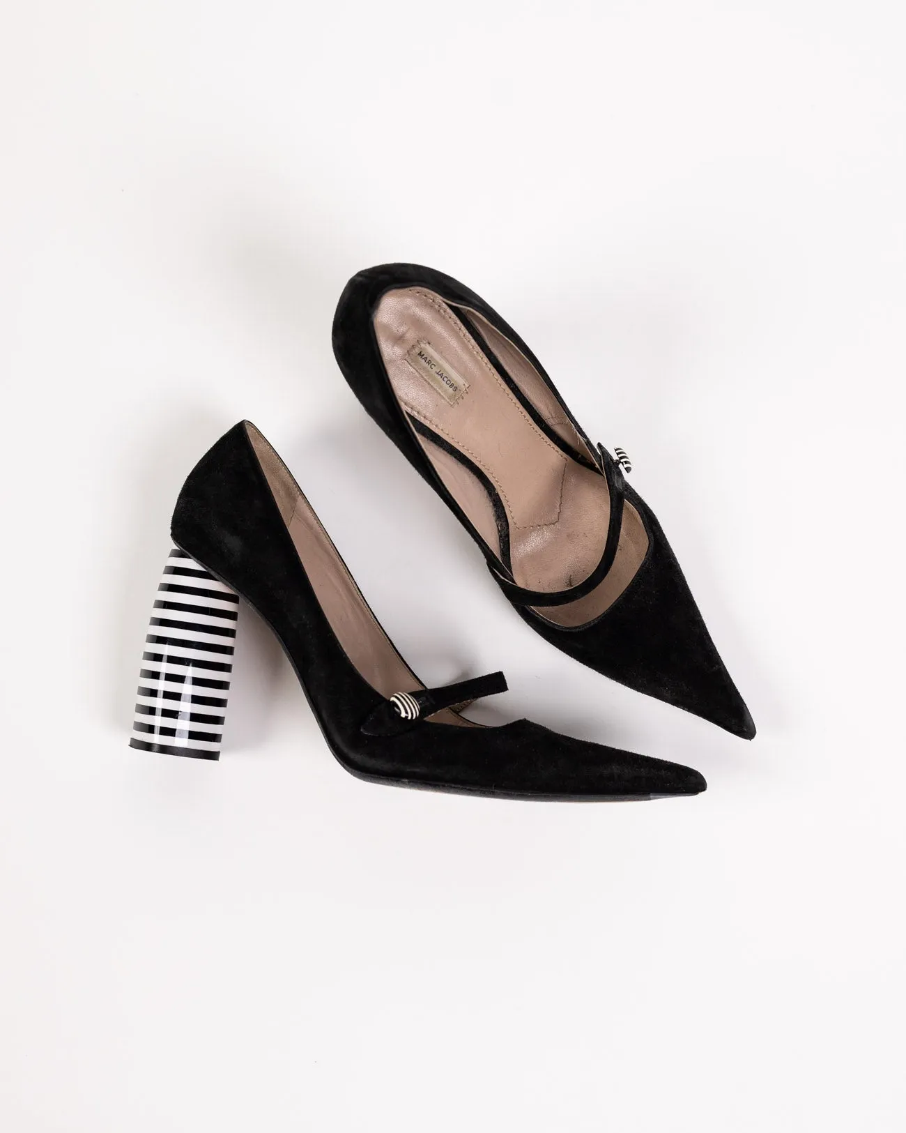 Marc Jacobs Vintage Stripe Mary Jane Heels