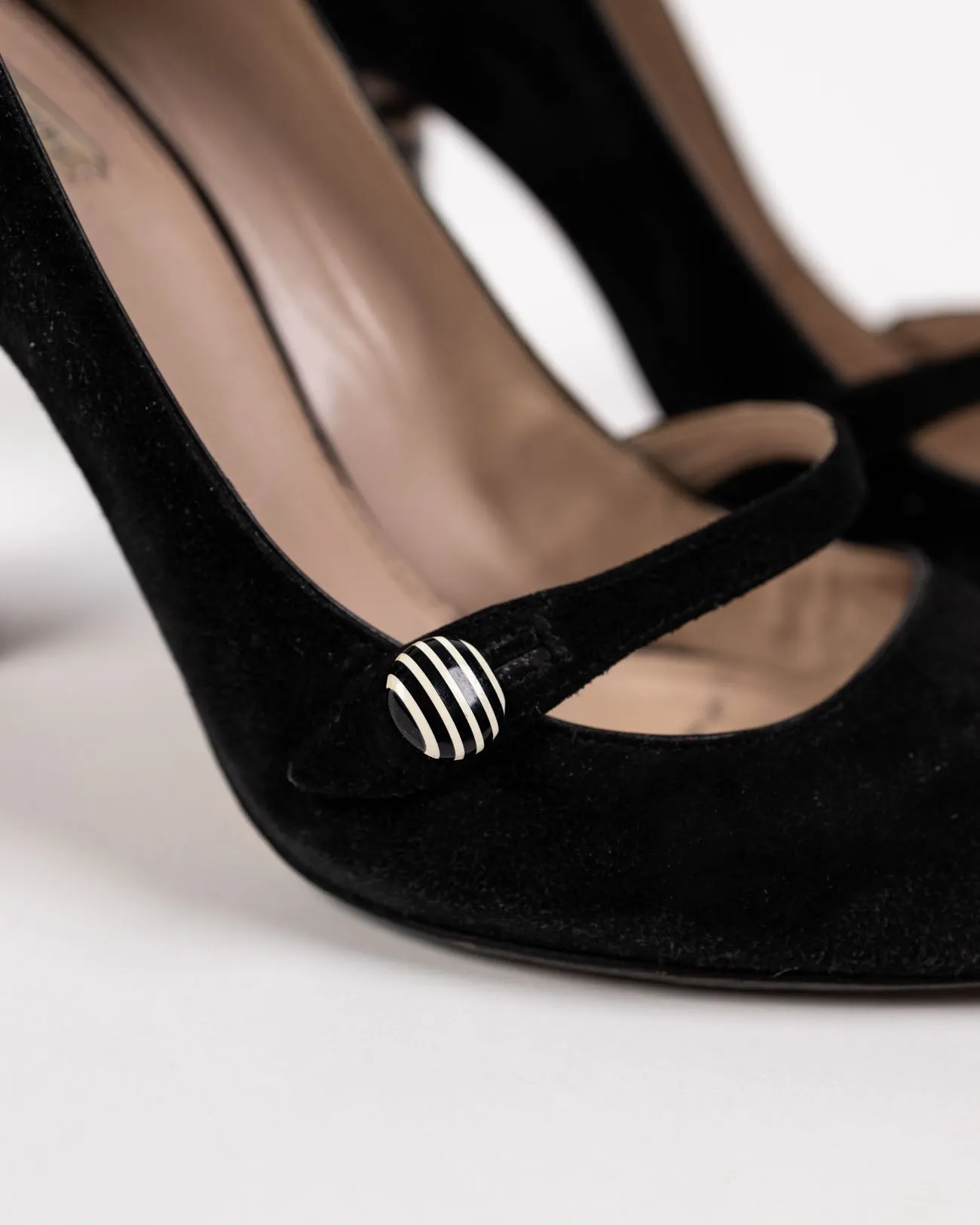 Marc Jacobs Vintage Stripe Mary Jane Heels