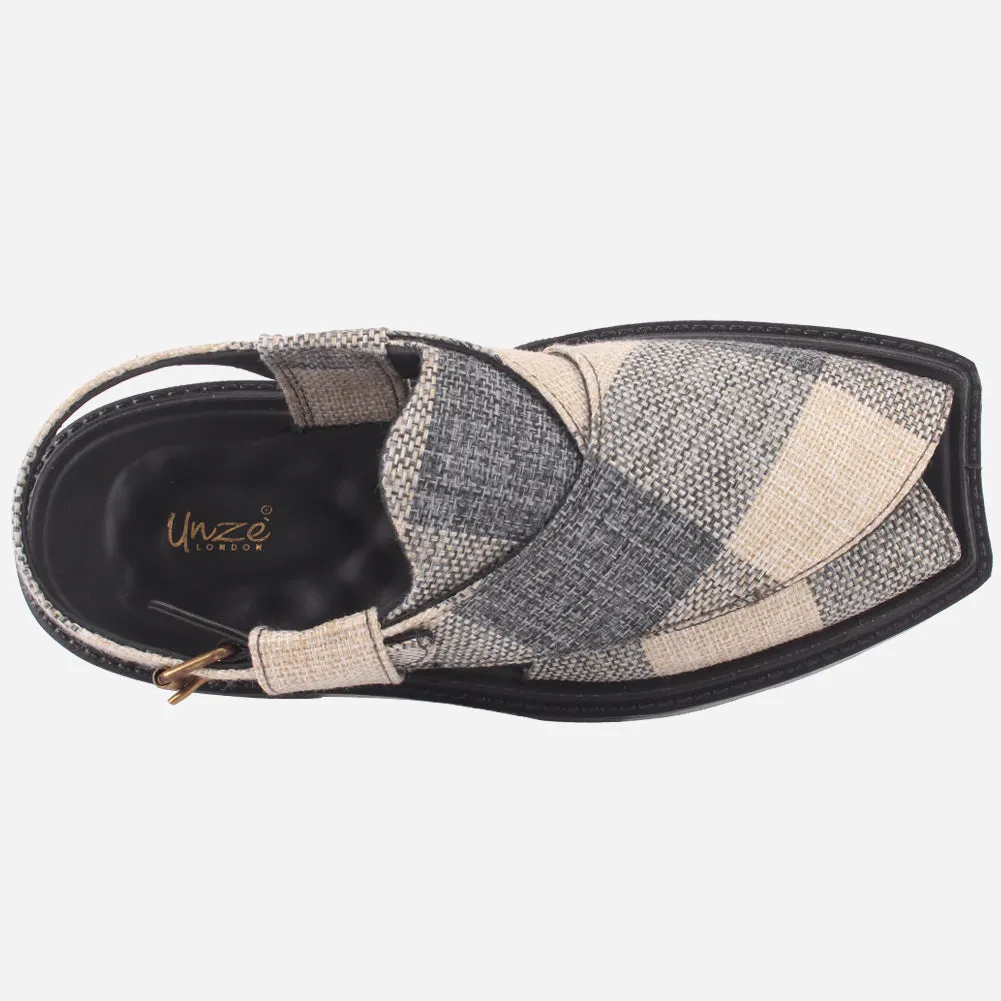 Men's "SIDIQ" Leather Flat Peshawari Sandals