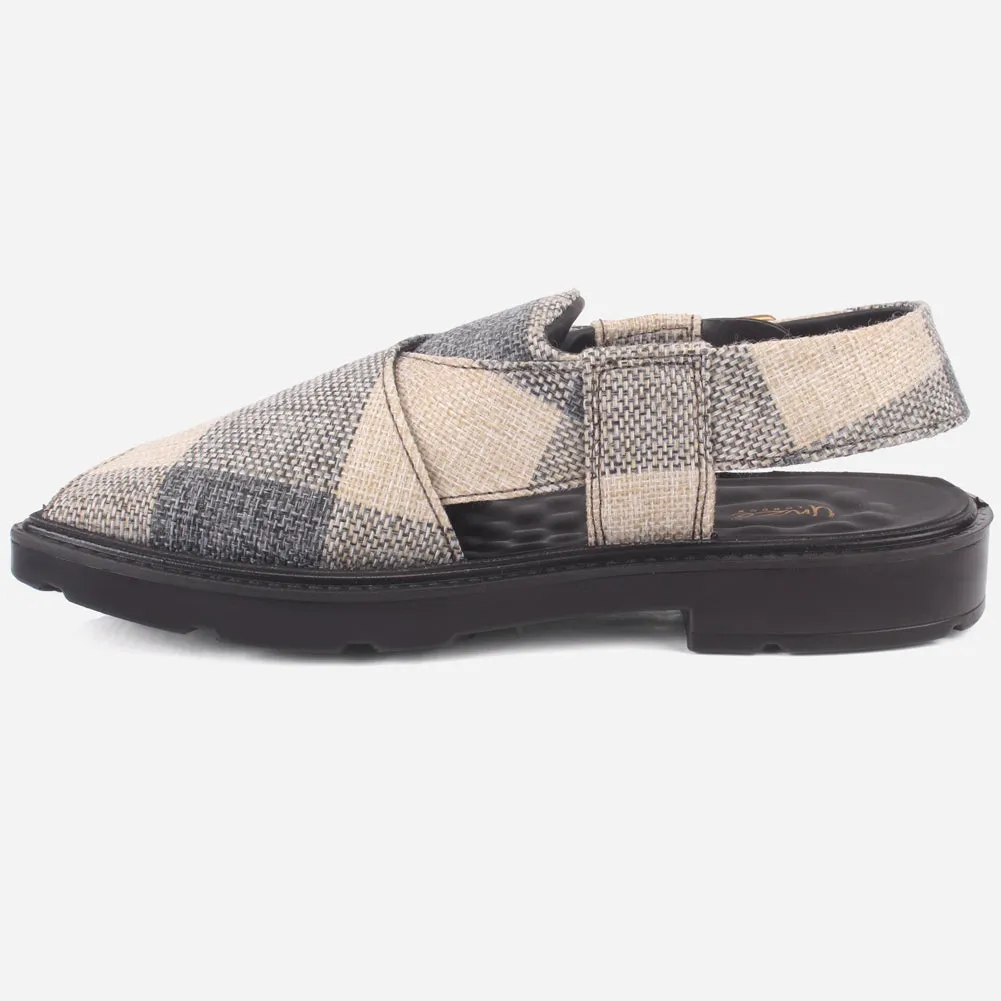 Men's "SIDIQ" Leather Flat Peshawari Sandals